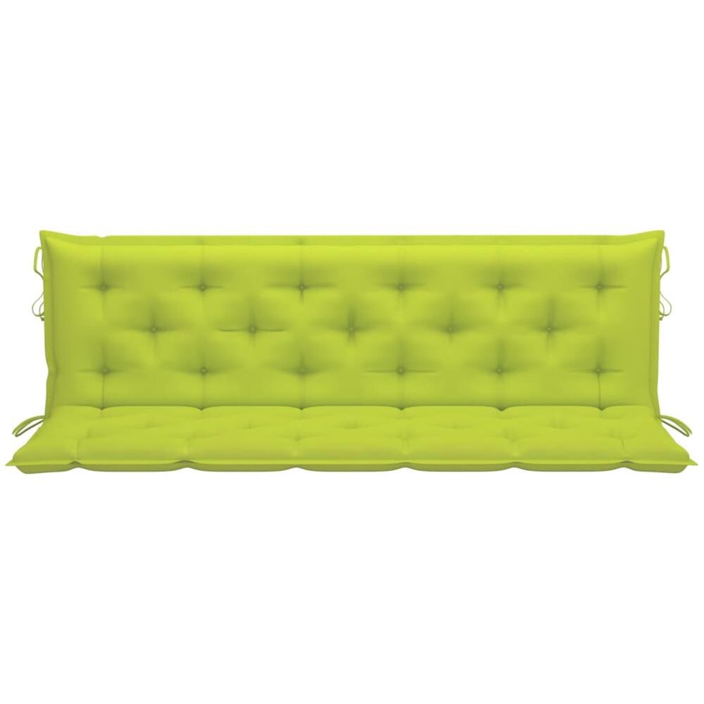 Cuscino per Panca Verde Intenso 180x (50+50) x7 cm Tessuto Oxford - Foto 2