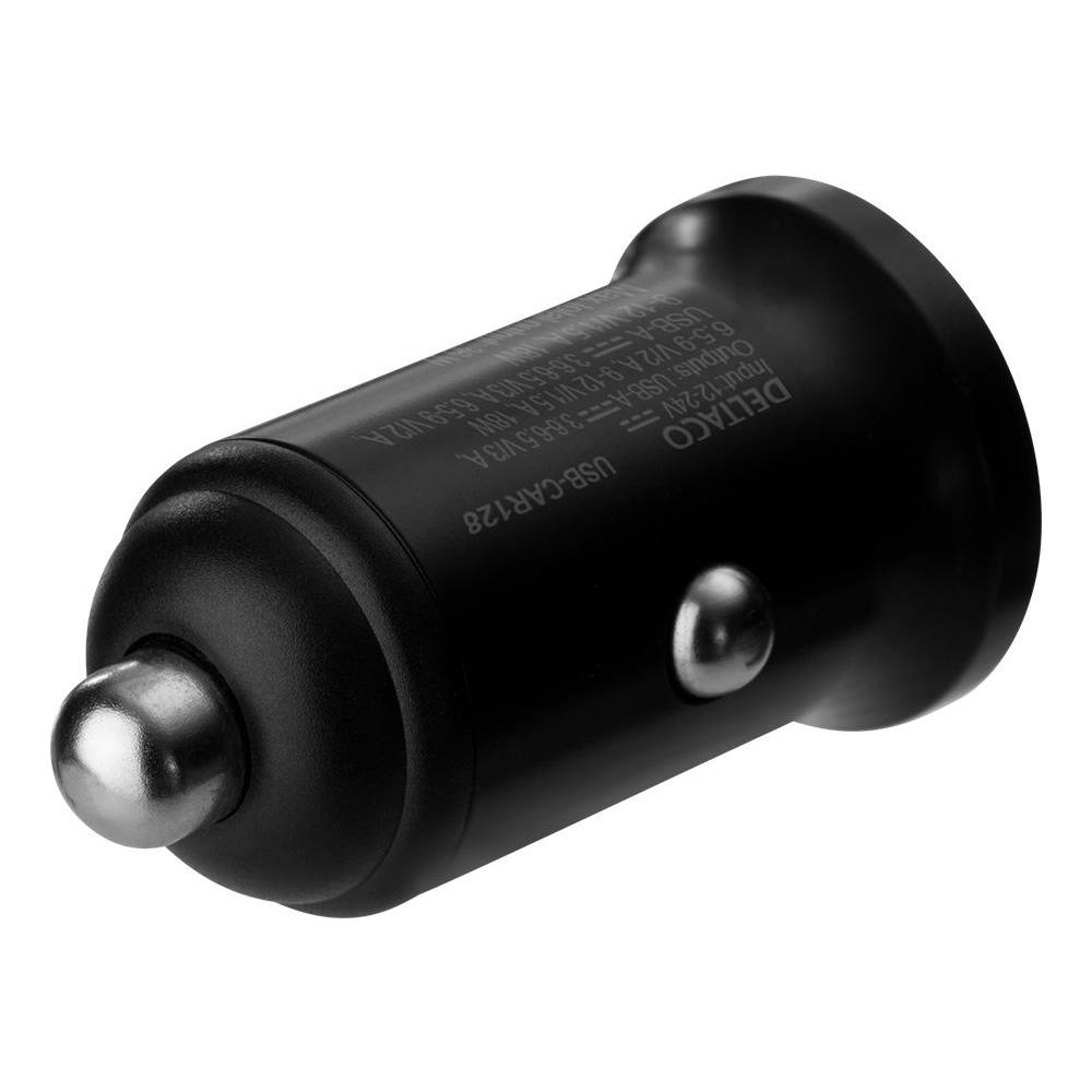 Caricabatteria Da Auto Deltaco Usb, 2x Usb-a 18 W, Ricarica Rapida, 36 W Totali - Foto 2
