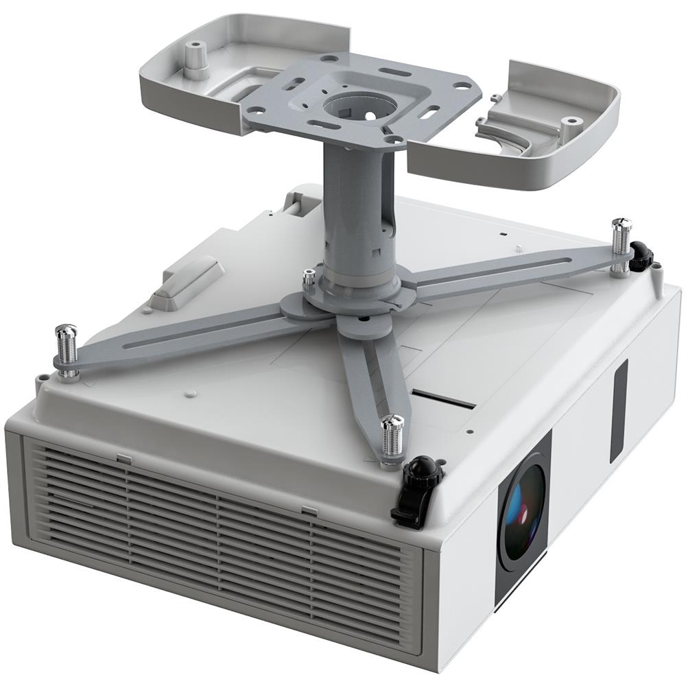 Supporto da Soffitto RAL 9006 Rotazione laterale 180° Capacità di carico Max 20 Kg Colore Argento - Foto 3