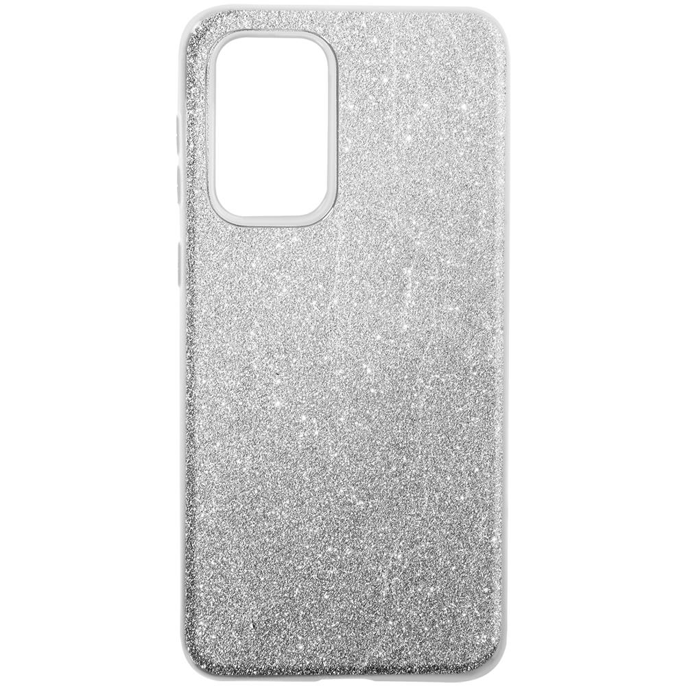 Cover Samsung Galaxy A33 5g Silicone Semi-rigido Con Paillette Amovibili Argento - Foto 1