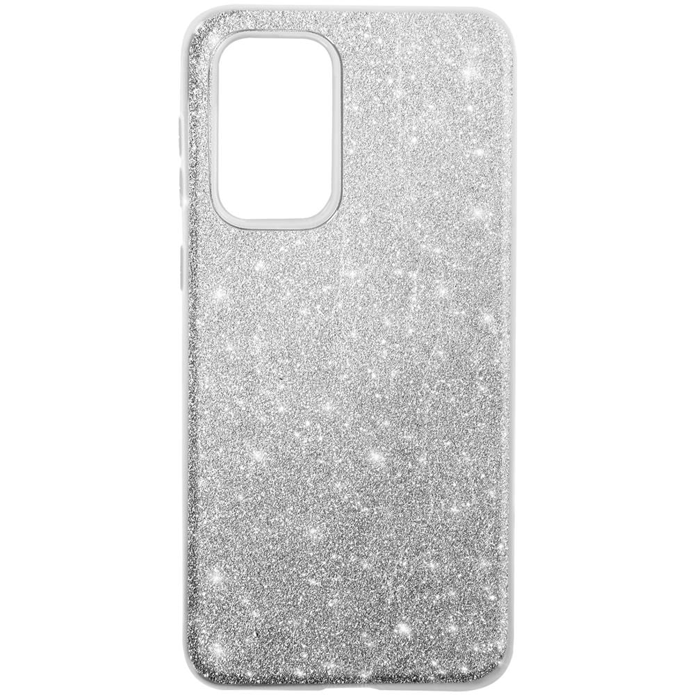 Cover Samsung Galaxy A33 5g Silicone Semi-rigido Con Paillette Amovibili Argento - Foto 7