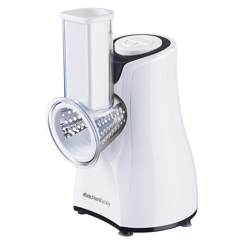 118420212 grattugia e spiralizzatore elettrici Grattugia elettrica Nero, Stainless steel, Bianco - Foto 1