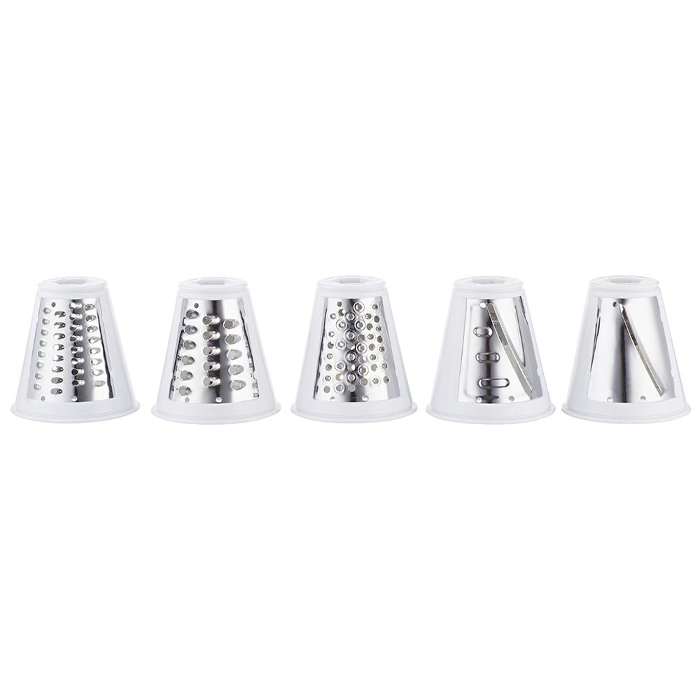 118420212 grattugia e spiralizzatore elettrici Grattugia elettrica Nero, Stainless steel, Bianco - Foto 3