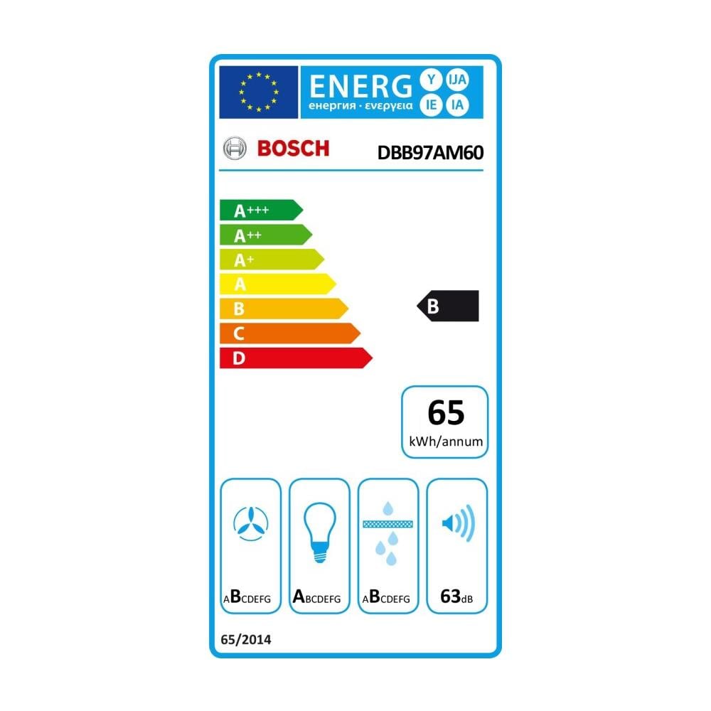 Cappa Integrato DBB97AM60 Aspirante 90 cm Colore Nero - Foto 3