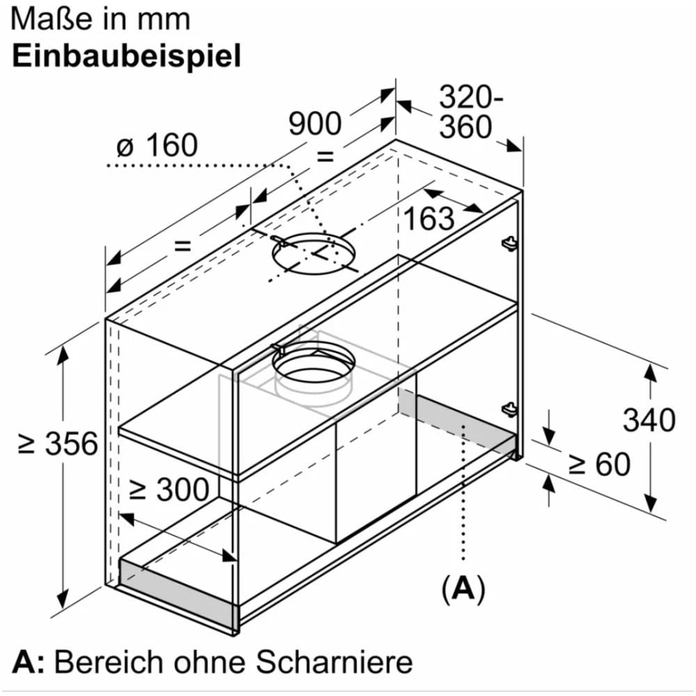 Cappa Integrato DBB97AM60 Aspirante 90 cm Colore Nero - Foto 8