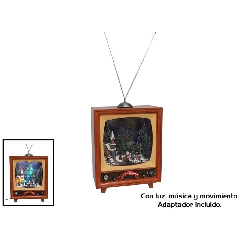 Scena di Natale Televisore con musica 31 LED - Foto 1