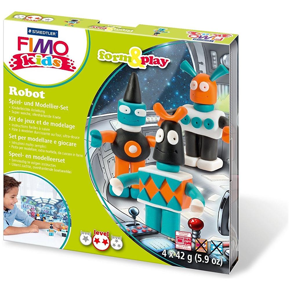 Scatola con Pasta da Gioco Robot - Foto 1