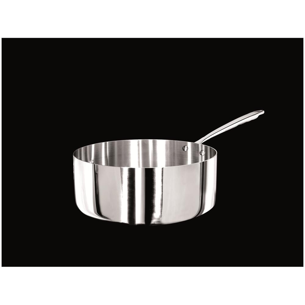 Casseruola Bassa Alu-inox 1907 Per Induzione Con Un Manico Inox - Diametro Cm 28 - Altezza Cm 11-capacità Lt 10,3 - Foto 1