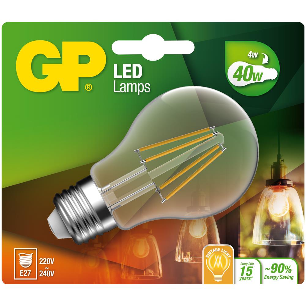 IC-GP472110 - Lampadina LED E27 Bianco Caldo 4W Filamento Classe A++ - Foto 2