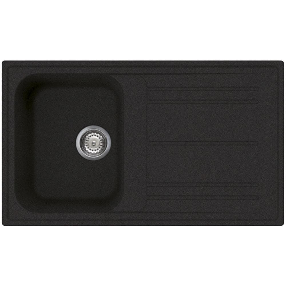 LZ861A2 Lavello da Incasso 1 Vasca con Gocciolatoio a Destra Dimensioni 42 x 33 cm Colore Antracite - Foto 2