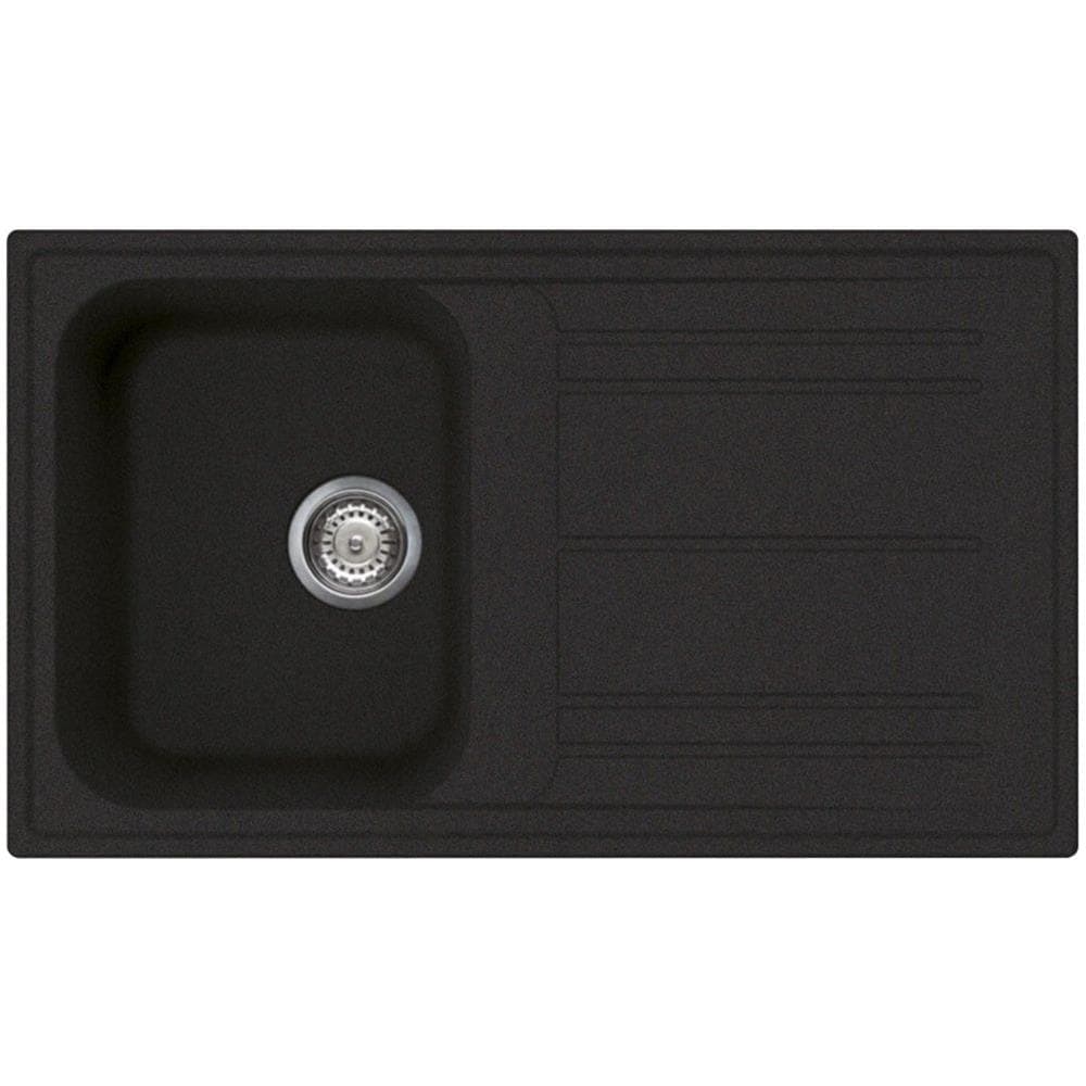 LZ861A2 Lavello da Incasso 1 Vasca con Gocciolatoio a Destra Dimensioni 42 x 33 cm Colore Antracite - Foto 3
