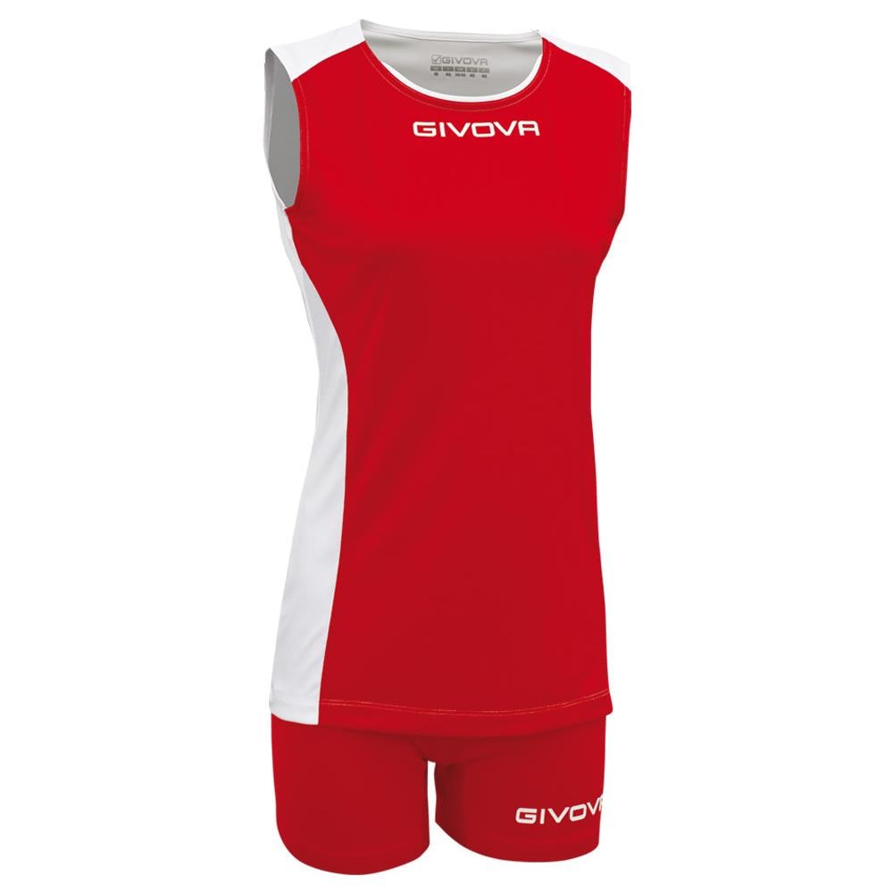 Kit Volley Piper - Completo Per La Pallavolo Di Maglia Smanicata E Pantaloncino Di Colore Rosso / bianco Taglia Xs - Foto 1