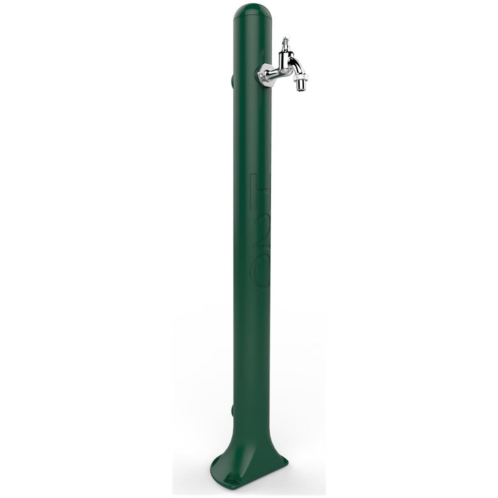 Design Gh115-6016 Fontanella In Resina Per Giardino Con Rubinetto Portagomma, Verde Scuro - Foto 1