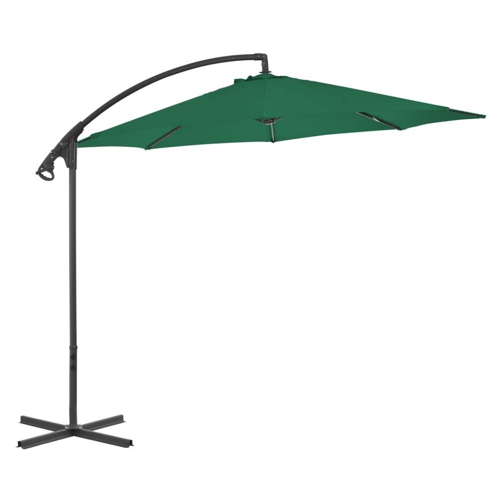 Ombrellone Doppio VidaXL 600x300 Cm - Verde, Palo In Acciaio, Poliestere - Per Giardino, Terrazzo