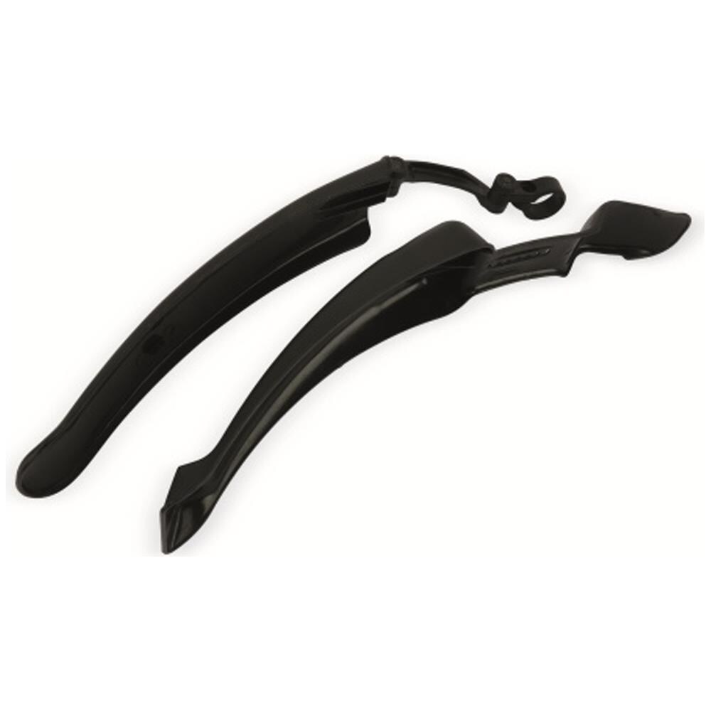 Set 2 Parafanghi Per Bicicletta 24 - 26'' Parafangho Anteriore E Posteriore Nero - Foto 3
