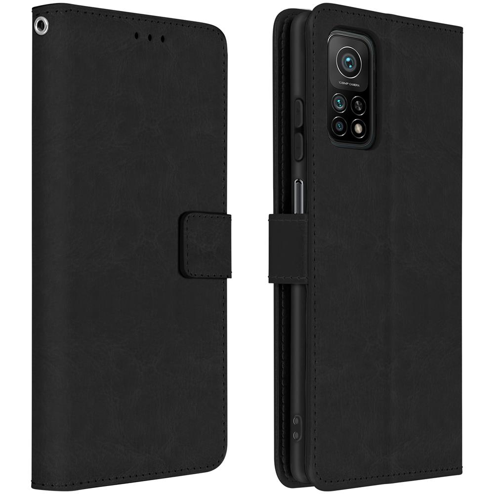 Custodia Portafoglio Xiaomi Mi 10t / 10t Pro Stand Video Aspetto Vintage Nero - Foto 1