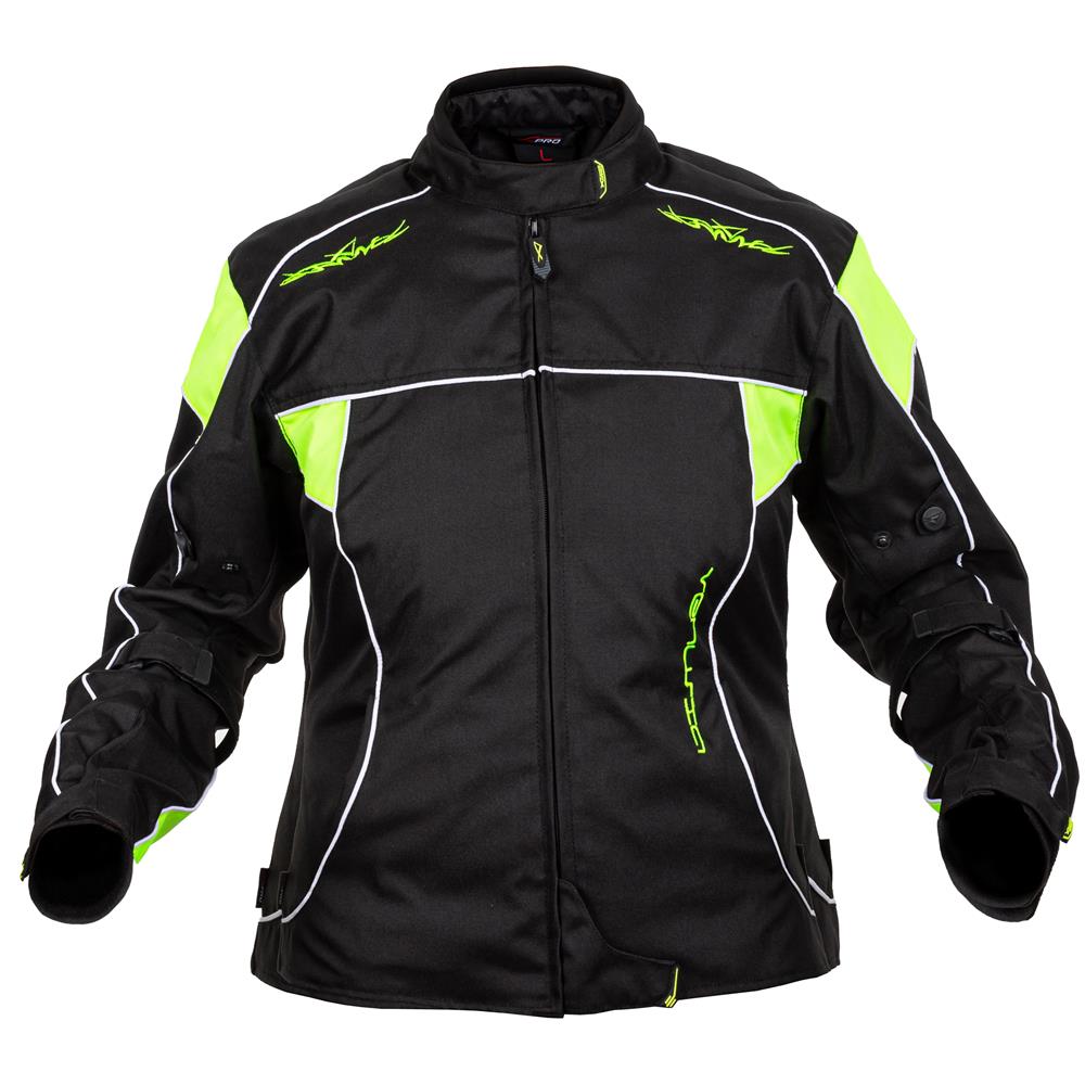 Giacca Tessuto Moto Donna Lady Protezioni Ce Scooter Sfoderabile Fluo L - Foto 2