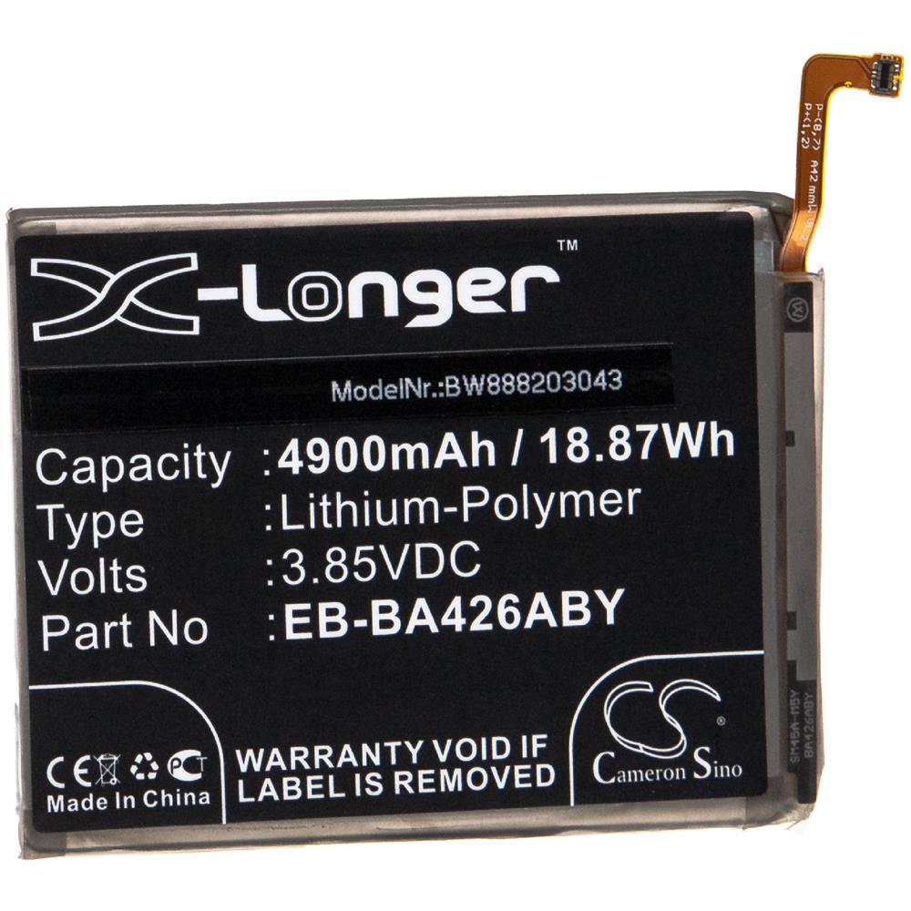 Batteria Sostituisce Samsung Eb-ba426aby, Gh82-24377a, Gh82-25461a Per Smartphone Cellulare (4900mah, 3,85v, Li-poly)  - Foto 1