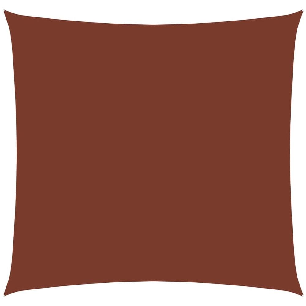 Vela Parasole in Tela Oxford Quadrata 2,5x2,5 m Terracotta - Foto 1