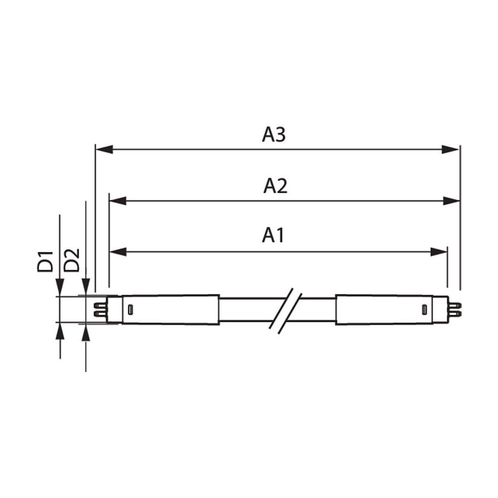 MAS LEDtube HF 600mm HE 8W 830 T5 8W G5 A+ Bianco caldo lampada LED - Foto 2