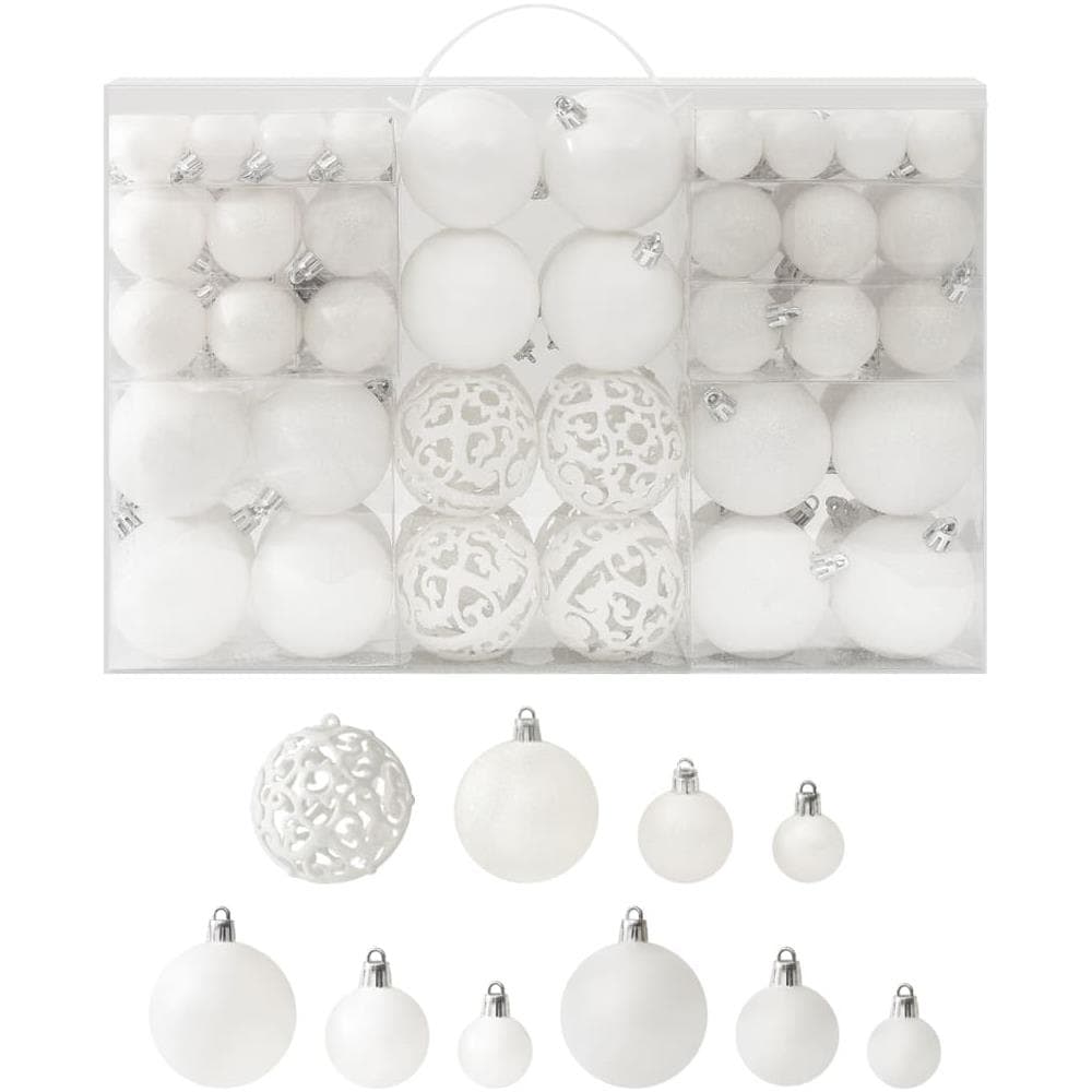 Set Palline Di Natale 100 Pz Bianco - Foto 1