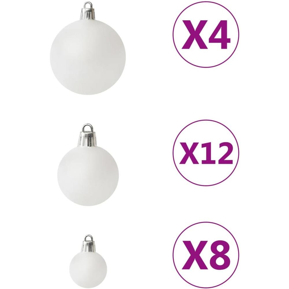 Set Palline Di Natale 100 Pz Bianco - Foto 3