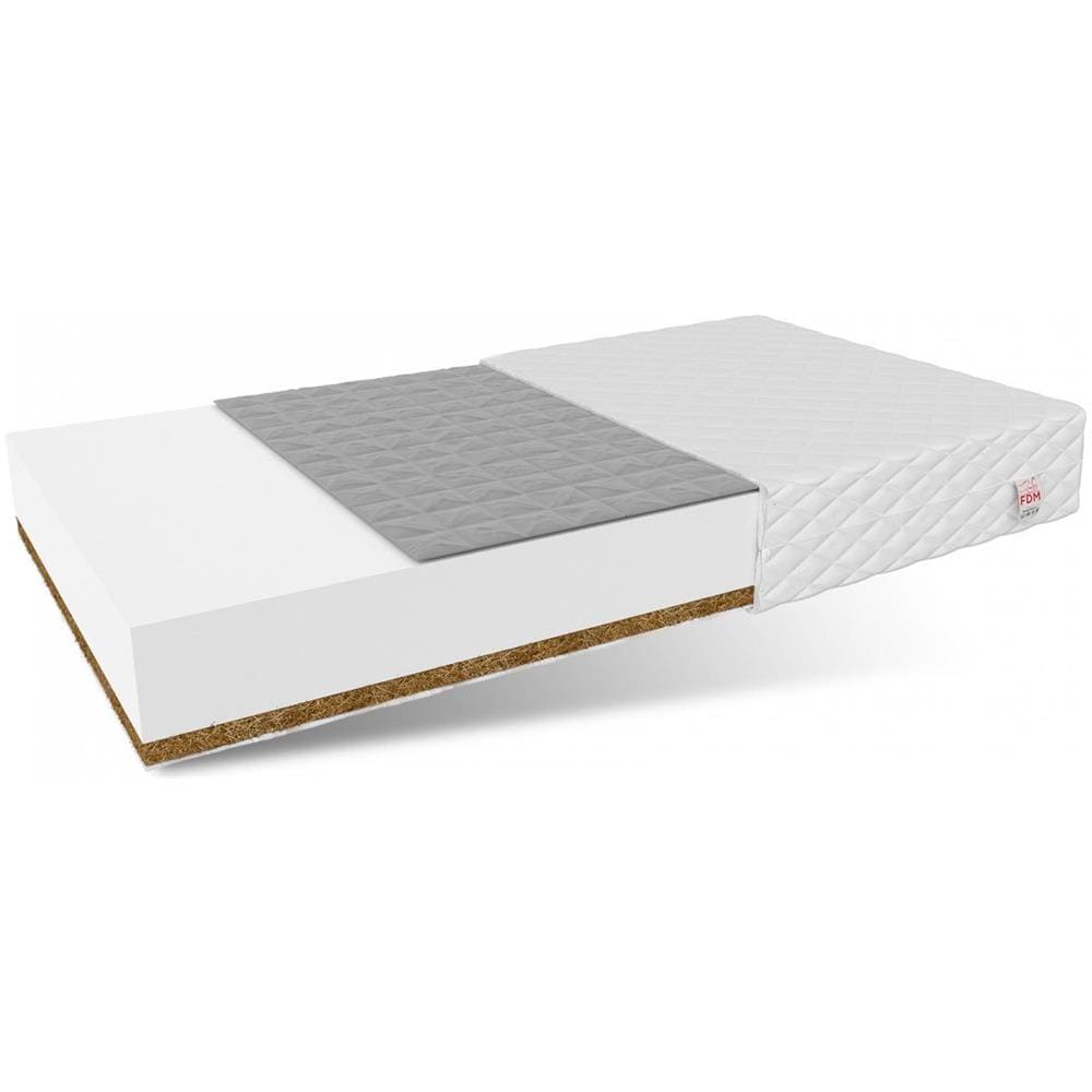 Materasso In Schiuma Baby Comfort 90 X 200 - H2 Medio / H3 Medio Rigido - Grano Saraceno, Fibra Di Cocco - Foto 1