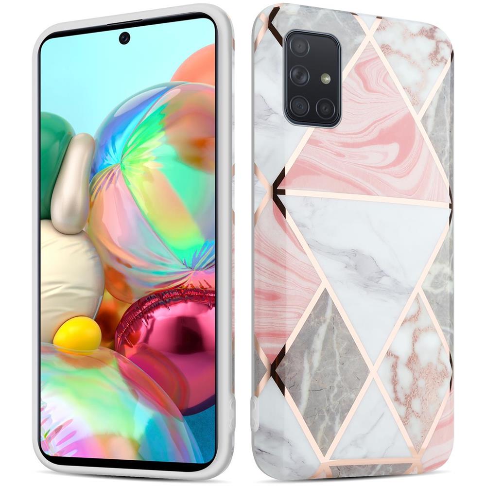Custodia Compatibile Con Samsung Galaxy A51 5g In - Coperchio Protettivo In Silicone Tpu Con Motivo A Mosaico - Foto 1