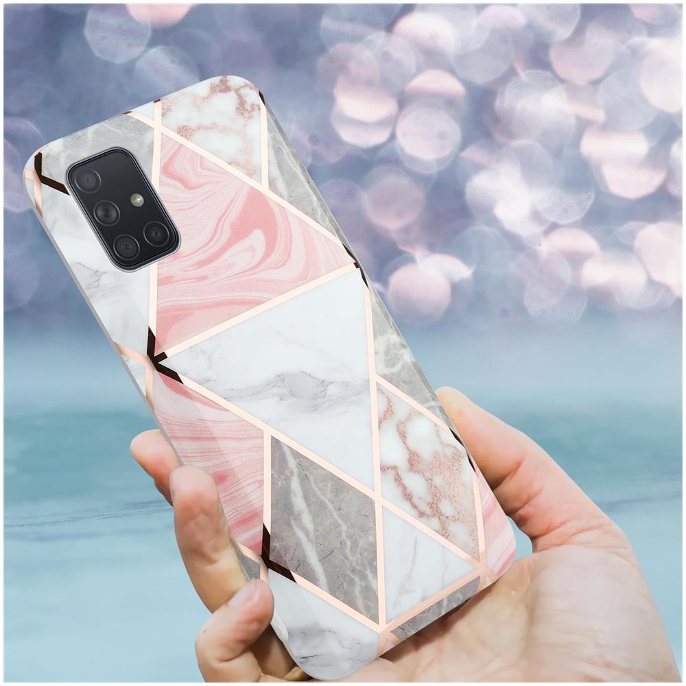 Custodia Compatibile Con Samsung Galaxy A51 5g In - Coperchio Protettivo In Silicone Tpu Con Motivo A Mosaico - Foto 8
