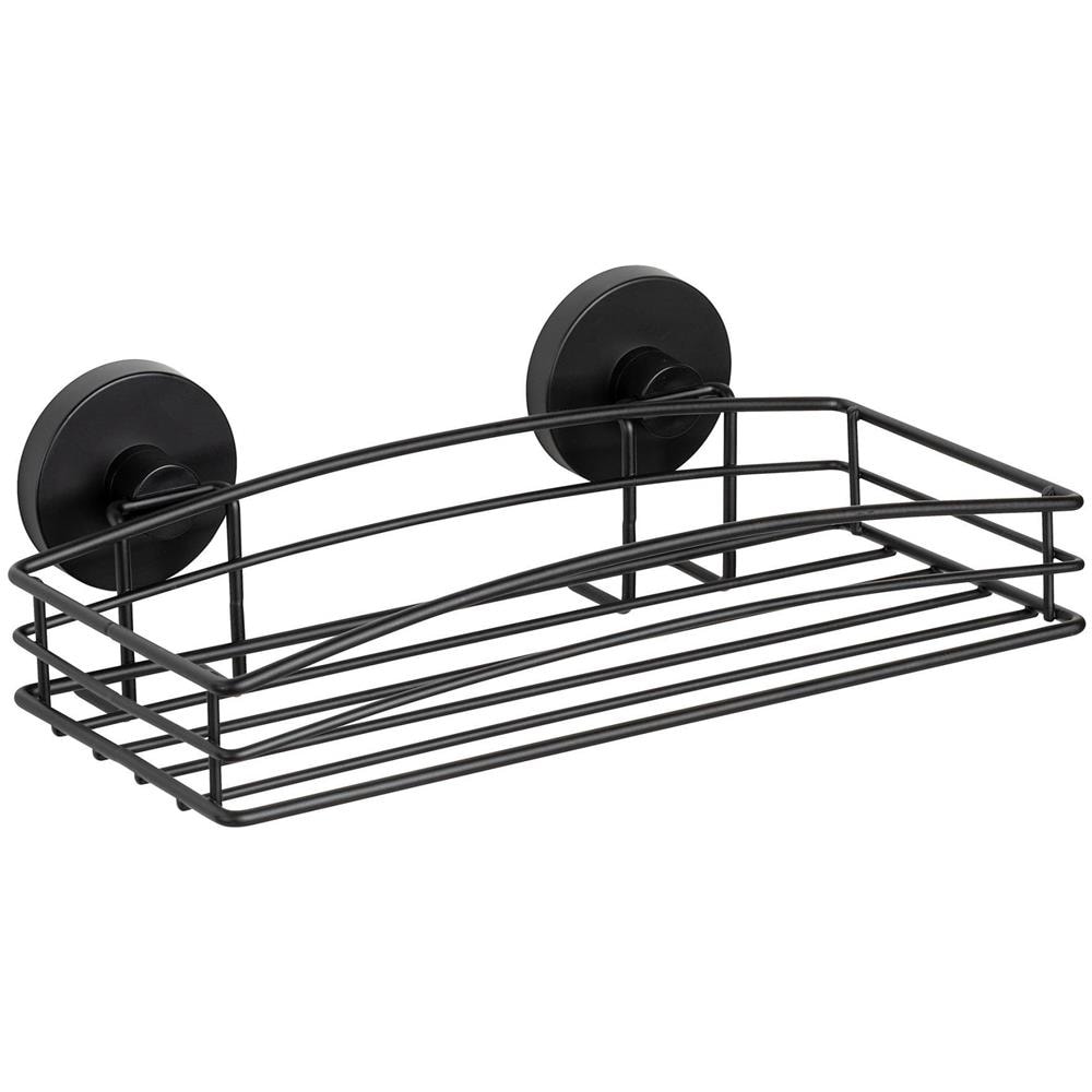 Mensola Doccia Vacuum-loc, Metallo, Nero, - Foto 1