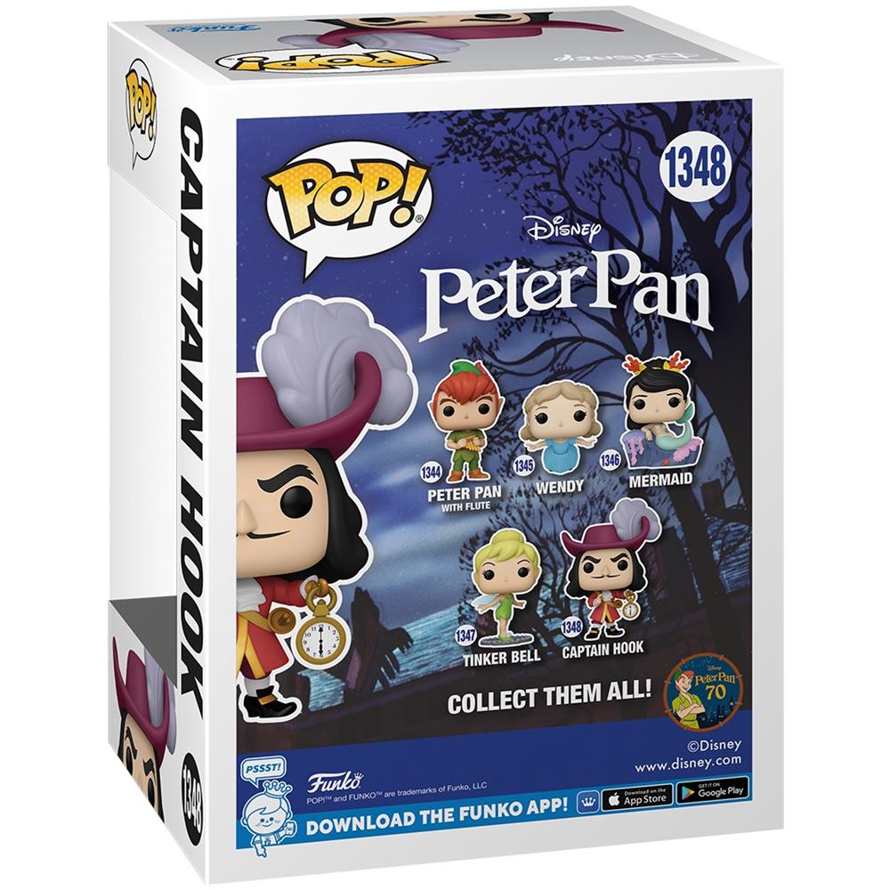 Peter Pan 70th Anniversary Pop! Disney Vinyl Figure Hook 9 Cm - Foto 4