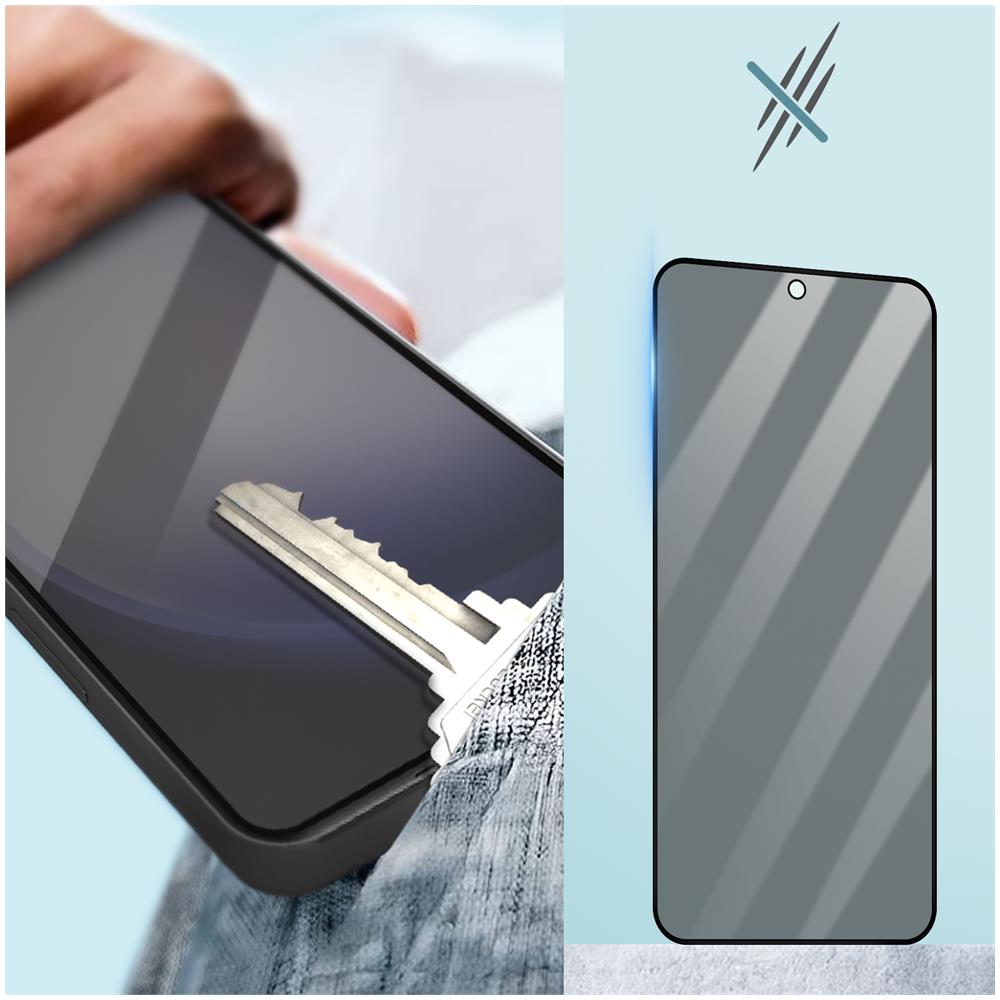 Vetro Temperato 9h Anti-spia Per Samsung Galaxy A54 5g Anti-macchie Nero - Foto 5