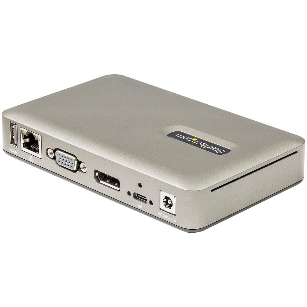 Docking Station USB-C - USB tipo C a DisplayPort 4K 30Hz o VGA - Ricarica USB Power Delivery da 65 W - Hub USB 3.1 Gen 1 a 4 porte - Dock USB-C Universale per Laptop - Mini Dock USB-C con Ethernet - Foto 2