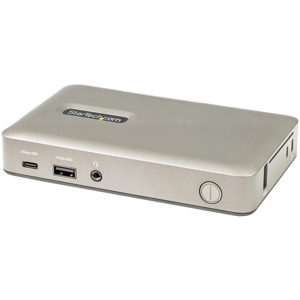 Docking Station USB-C - USB tipo C a DisplayPort 4K 30Hz o VGA - Ricarica USB Power Delivery da 65 W - Hub USB 3.1 Gen 1 a 4 porte - Dock USB-C Universale per Laptop - Mini Dock USB-C con Ethernet - Foto 1