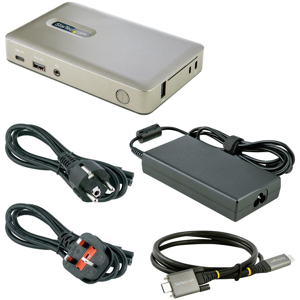 Docking Station USB-C - USB tipo C a DisplayPort 4K 30Hz o VGA - Ricarica USB Power Delivery da 65 W - Hub USB 3.1 Gen 1 a 4 porte - Dock USB-C Universale per Laptop - Mini Dock USB-C con Ethernet - Foto 9