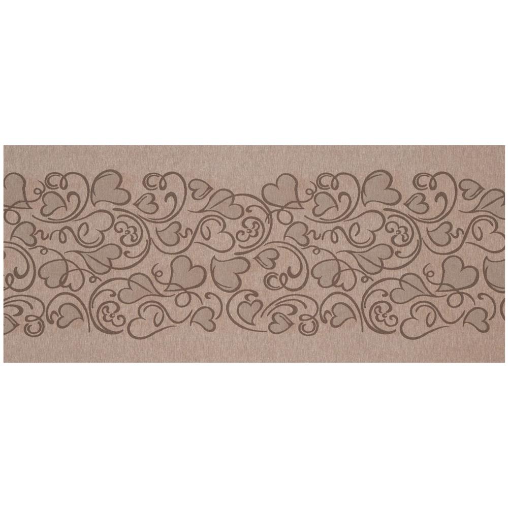Tappeto Passatoia Tessuto Jacquard Linea Emozioni Disegno Amour Tortora 57x500 Tortora - Foto 1