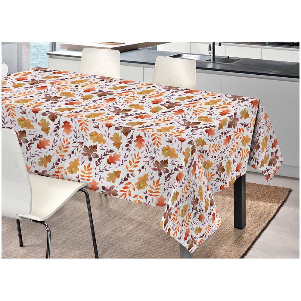 Tovaglia Tavolo Cucina Copritavola Digitale 100% Cotone Foglie Al Vento Sv 50x150 Foglie Al Vento - Foto 1