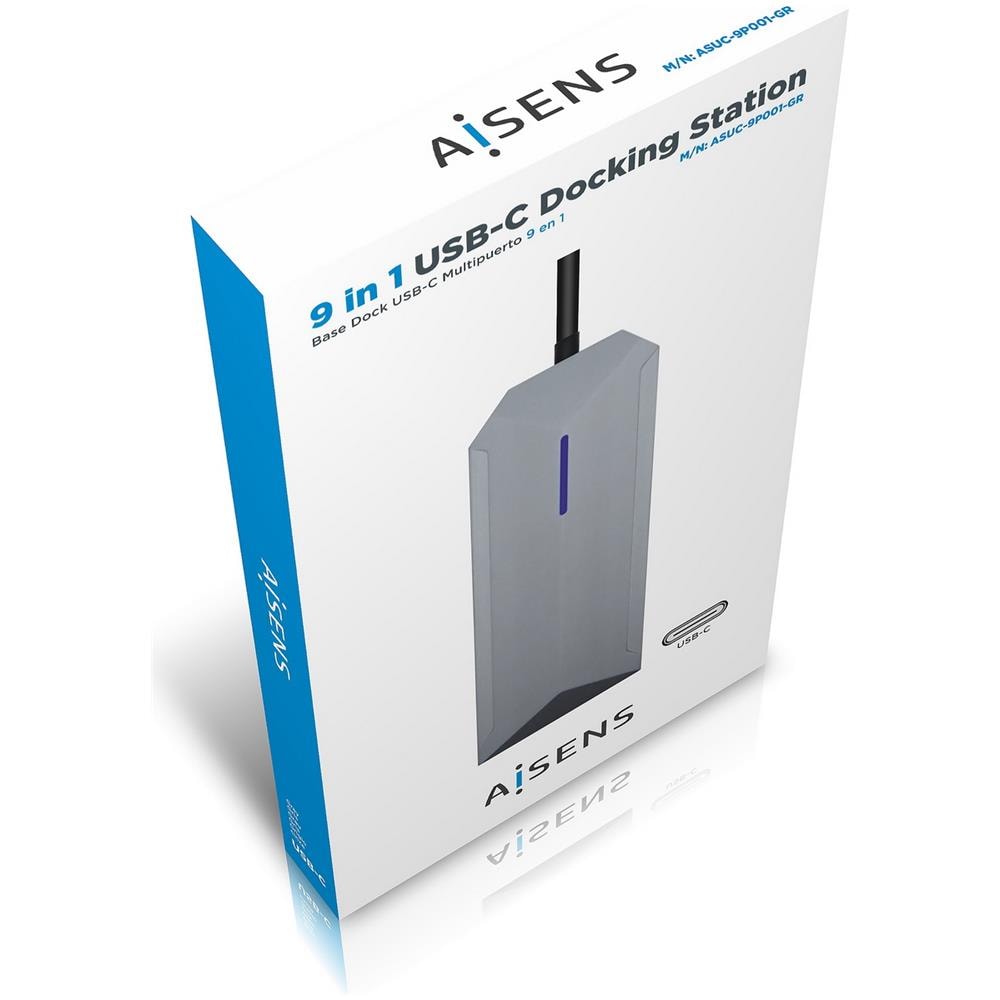 ASUC-9P001-GR replicatore di porte e docking station per laptop Cablato Thunderbolt 3 Grigio - Foto 7
