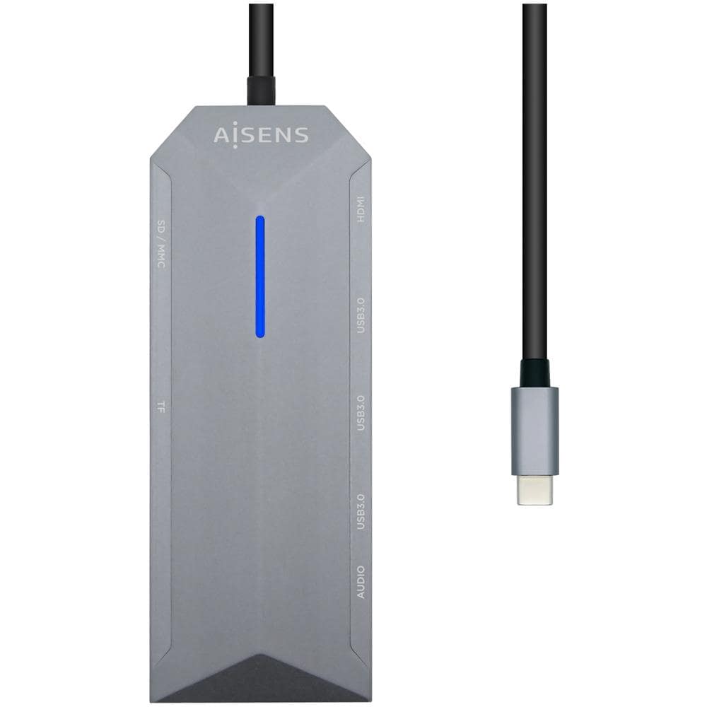 ASUC-9P001-GR replicatore di porte e docking station per laptop Cablato Thunderbolt 3 Grigio - Foto 2