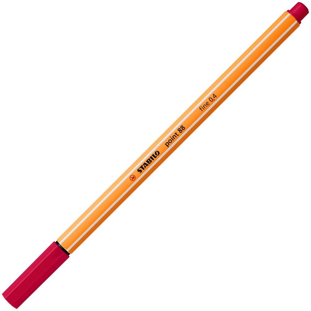 point 88 - Fineliner - Confezione da 10 - Rosso Cremisi - Foto 2