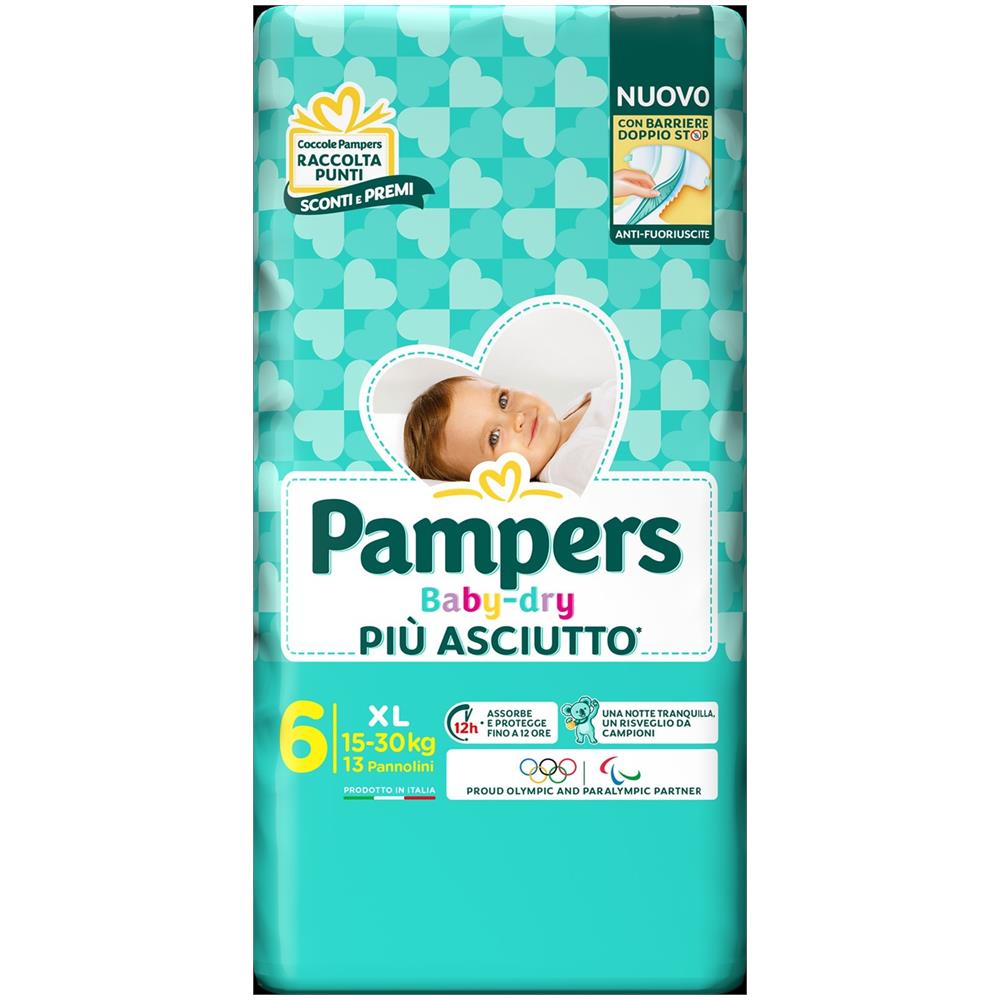 Pannolino Baby Dry Downcount XL Pampers 13 Pezzi - Foto 1