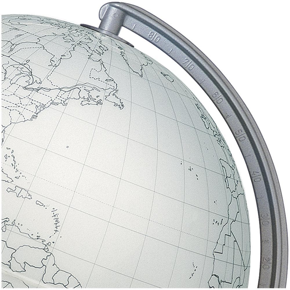 Mappamondo Globo Muto Blank Globe 30cm Per Scuola Da Colorare Tecno Didattica - Foto 2