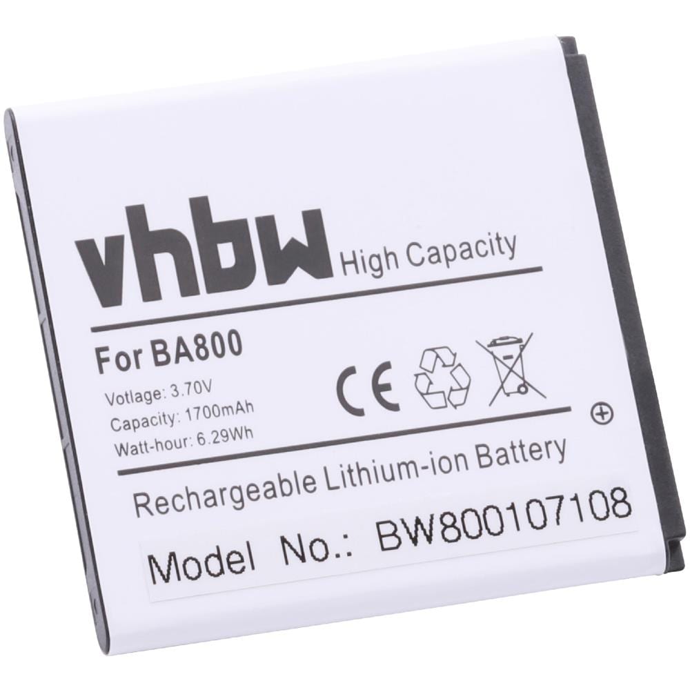 Li-ioni Batteria 1700mah (3.7v) Per Cellulare Telefono Smartphone Sonyericsson So-01e, Sol21, Tsubasa, Tsubasa Xin Come Ba800. - Foto 1