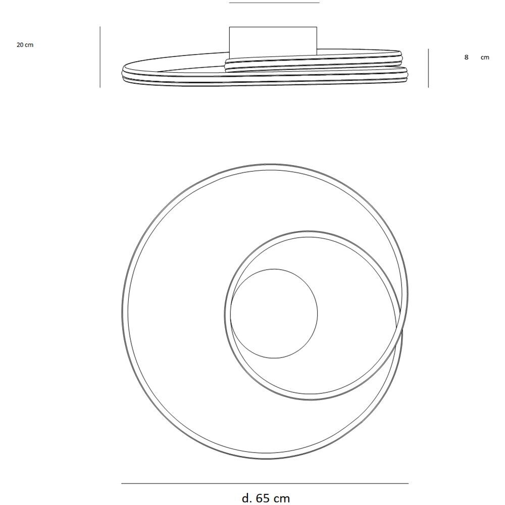 Plafoniera Chocker 40w Led, 3000k, 2500lm - Foto 2
