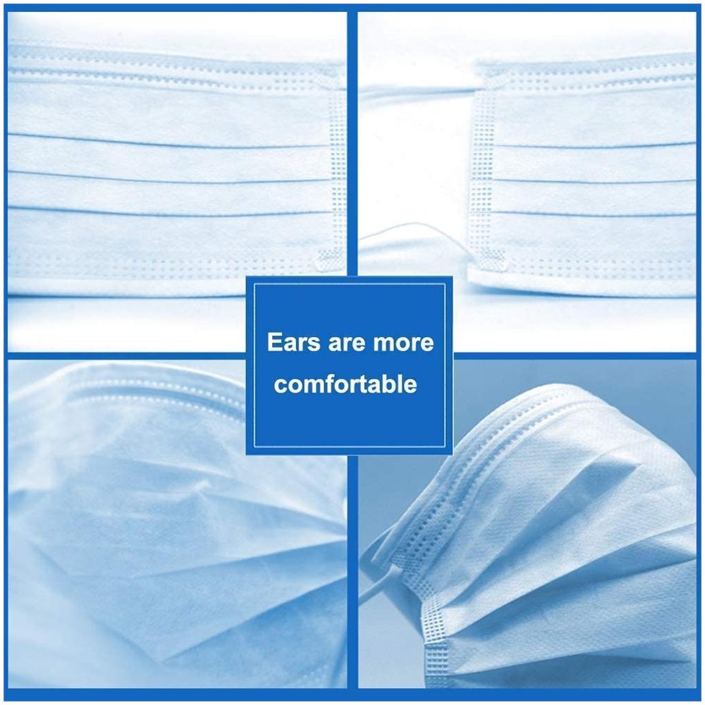 Maschera Per Bocca Traspirante Antipolvere, Monouso, 50 Pezzi - Foto 3