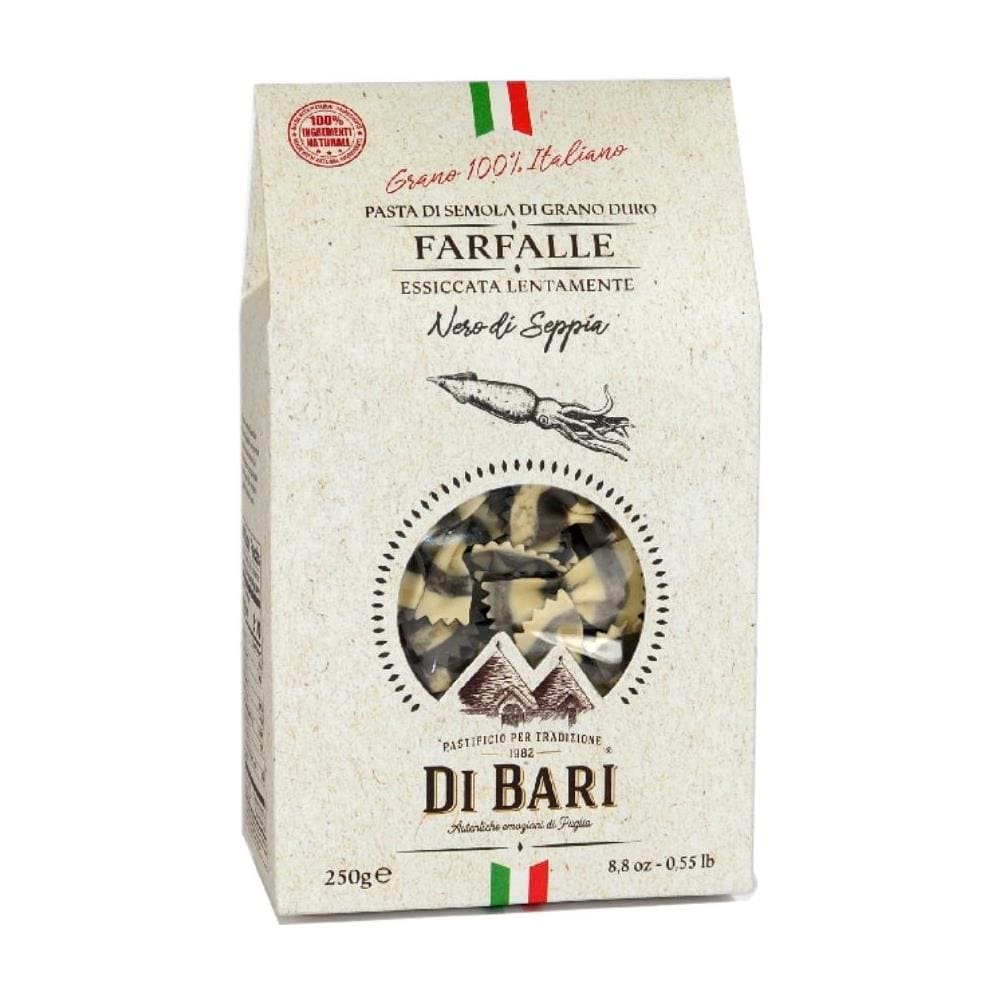 Farfalle Al Nero Di Seppia Pasta Trafilata Al Bronzo In Confezione Da 250 Gr - Foto 1