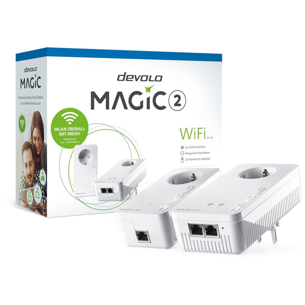 Magic 2 Wifi Ac Next Starterkit (2400mbit, Powerline+wlan, 3x Lan, Mesh) - Foto 2