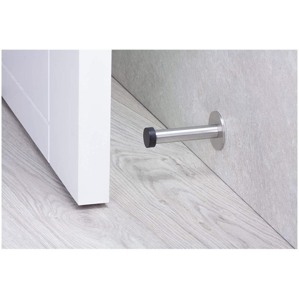 Porto A Testa, Muro, Installazione Adesiva, Silenzioso, Acciaio Inossidabile, Gomma Nera - Foto 2