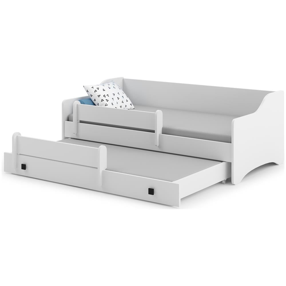 Eryk Ii 160x80 Letto Matrimoniale Per Bambini + Materassi E Giroletto - Foto 1