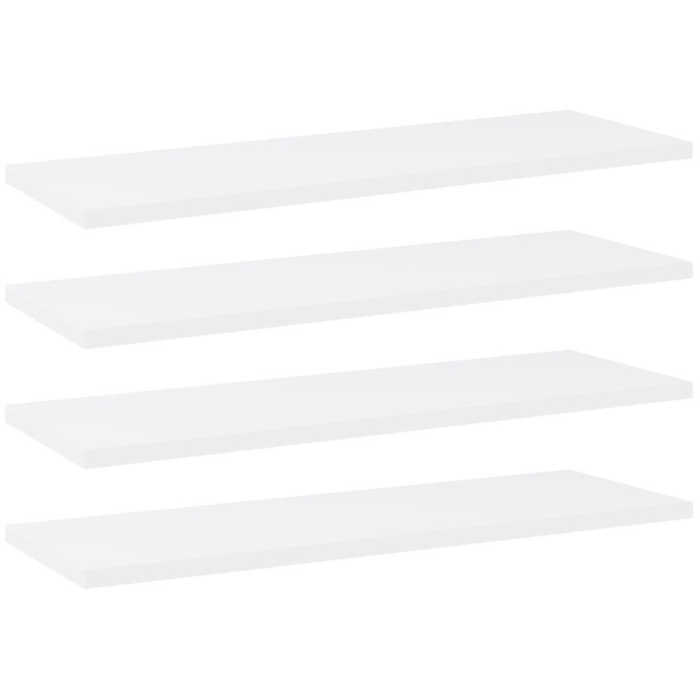 Ripiani per Libreria 4pz Bianchi 60x20x1,5 cm Legno Multistrato - Foto 1